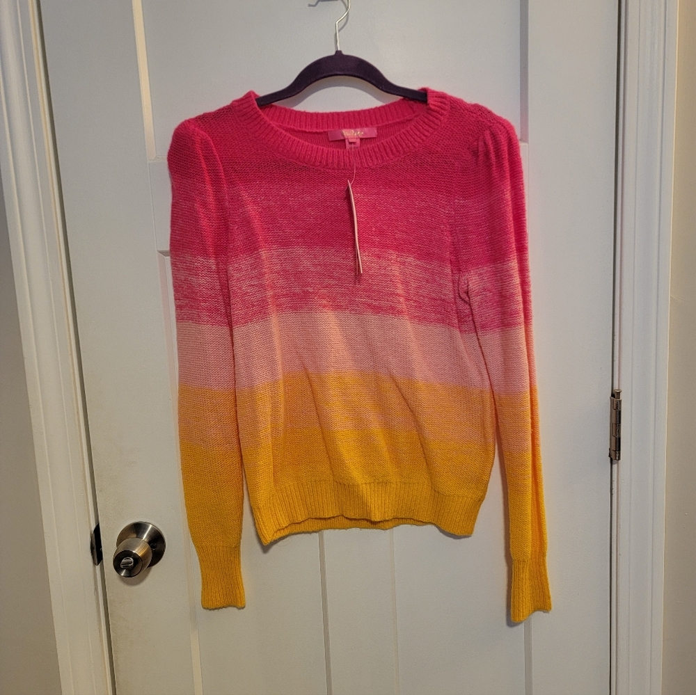 Lilly Pulitzer Pink Grenadine Ombre Sweater